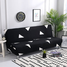 Black and white futon cover