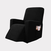 Black recliner chair cover