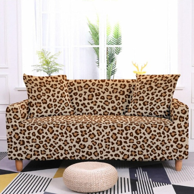Cheetah print couch cover