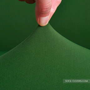 Dark green couch cover