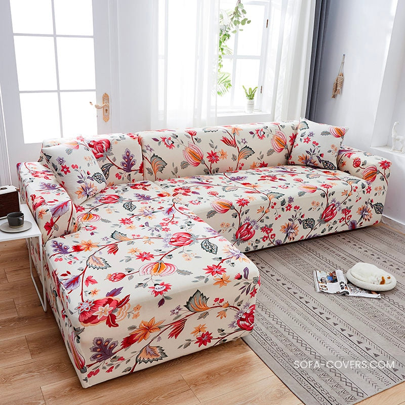 Floral couch cover