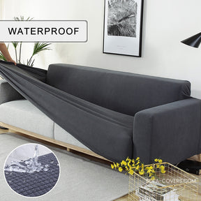 Grey couch cover waterproof