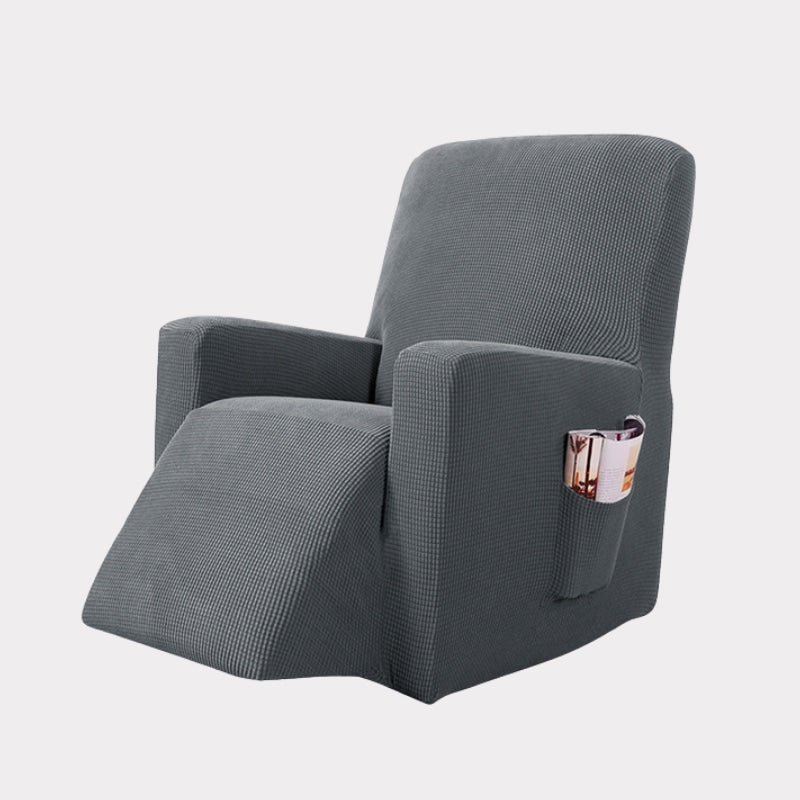 Grey recliner chair cover