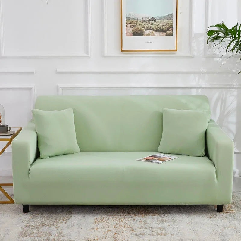 Light green couch cover