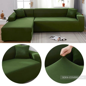 Olive green couch cover