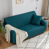 Peacock blue couch cover