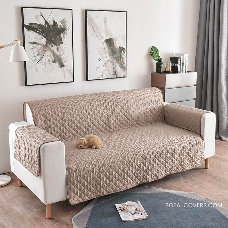 Pet hair resistant couch cover