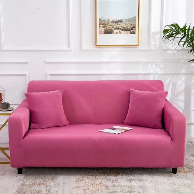 Pink loveseat cover