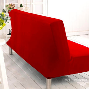 Red futon cover
