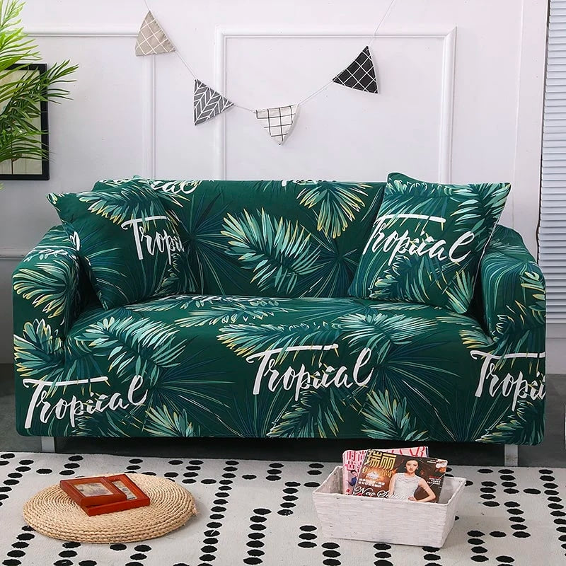 Tropical couch cover