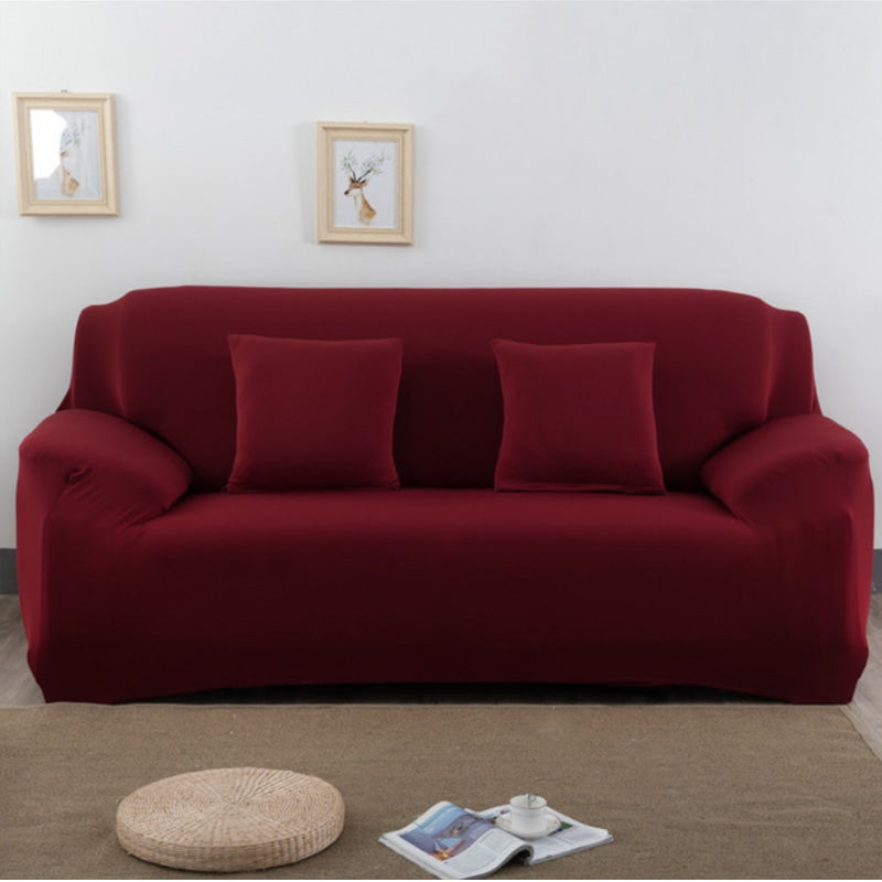 Wine red loveseat cover