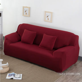 Wine red loveseat cover